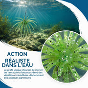 Realistic sea urchin soft lure creating natural movement underwater