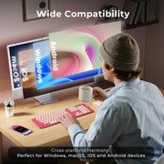 Wide compatibility of Seenda combo with Windows, Mac, iOS, Android