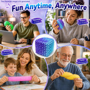 Sensory stress cube for work study play and relaxation
