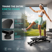 Extra-large non-slip foot pedals and anti-slip suction cups on ski simulator