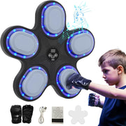 Child punching LED music boxing machine with gloves
