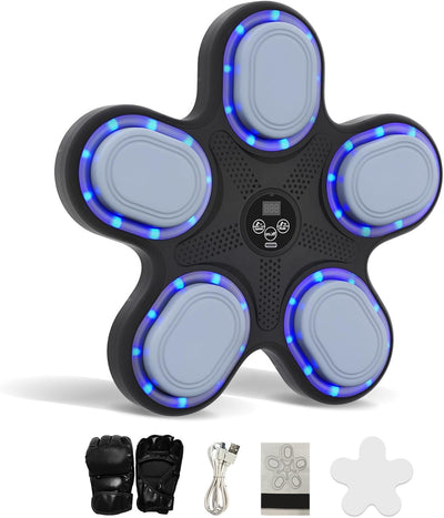 Smart Music Boxing Machine for Kids – 9 Speed Modes + Gloves