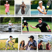 Adjustable sun visor hats for golf, tennis, running, fishing and hiking