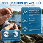 TPE sea urchin fishing lure with flexible and tear-resistant construction