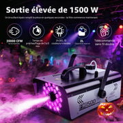 1500W fog machine with integrated 24 LED lights - product image 2