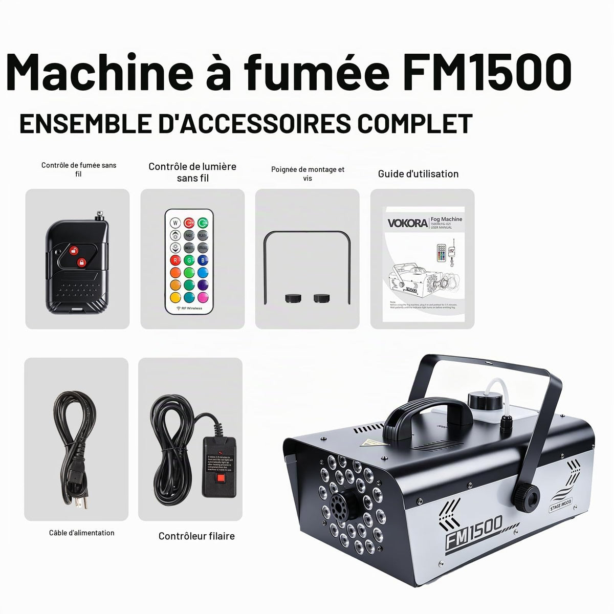 1500W fog machine with integrated 24 LED lights - product image 7