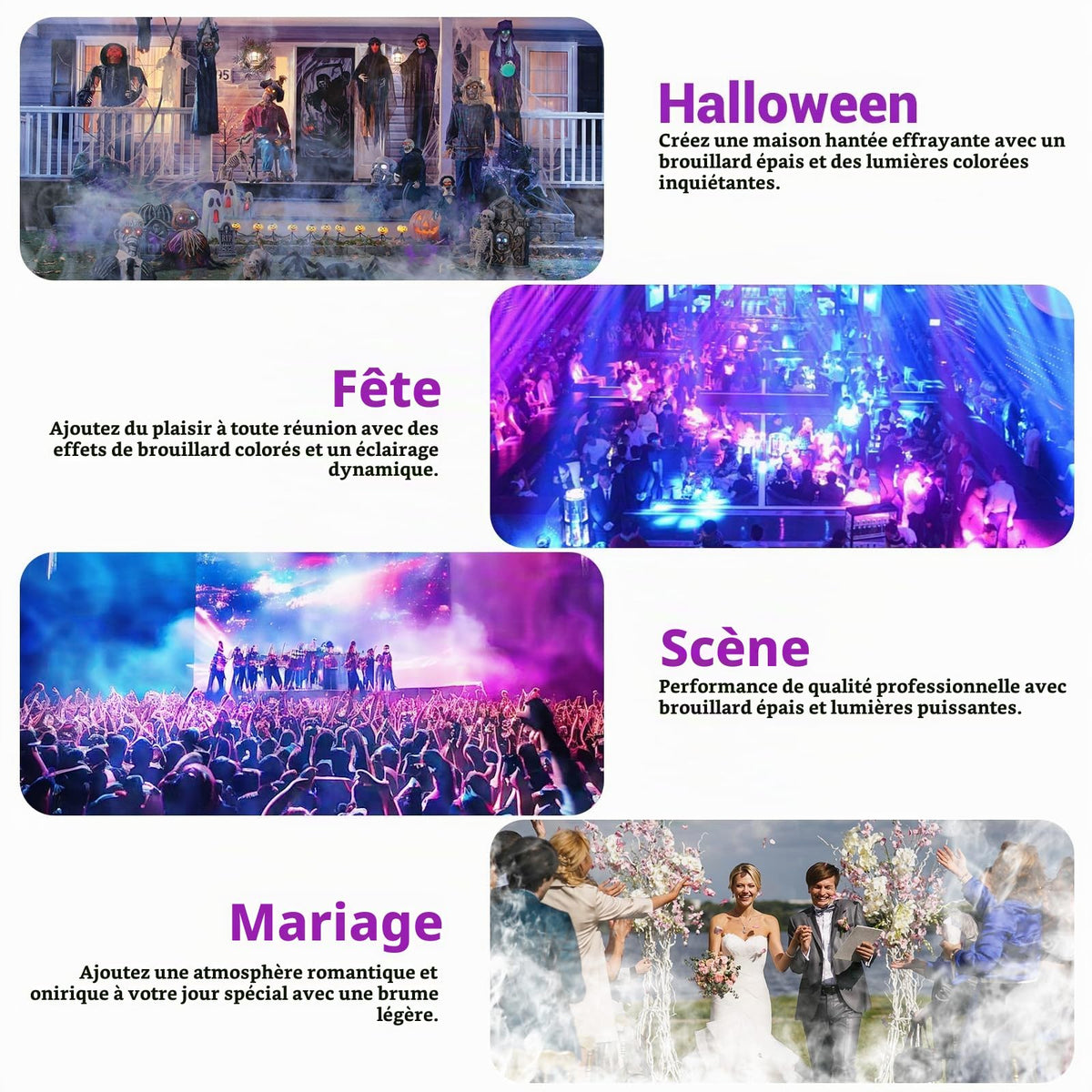 1500W fog machine with integrated 24 LED lights - product image 8