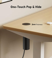Flush mounted countertop power outlet