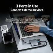 USB-C multiport adapter with HDMI and USB 3.0