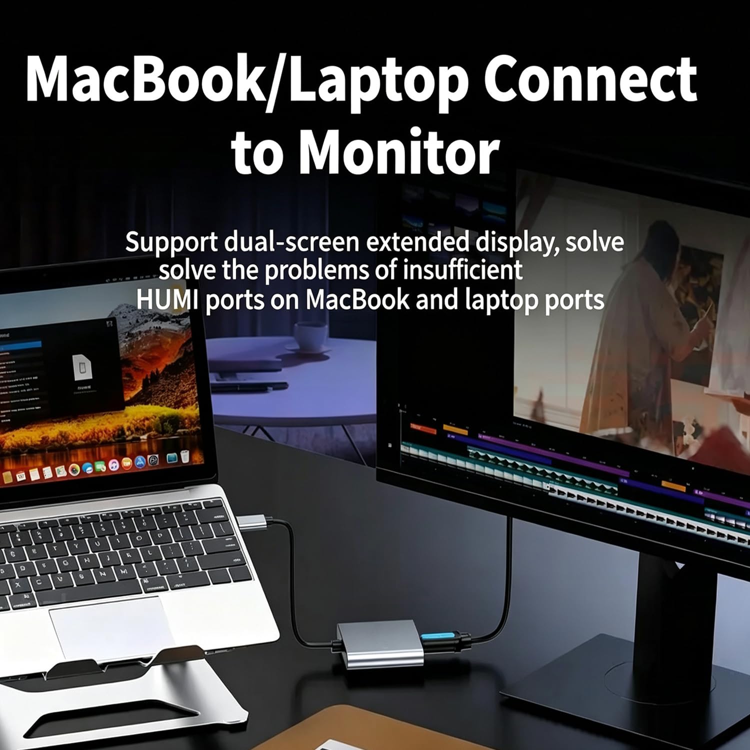 USB-C HDMI adapter for MacBook external monitor setup