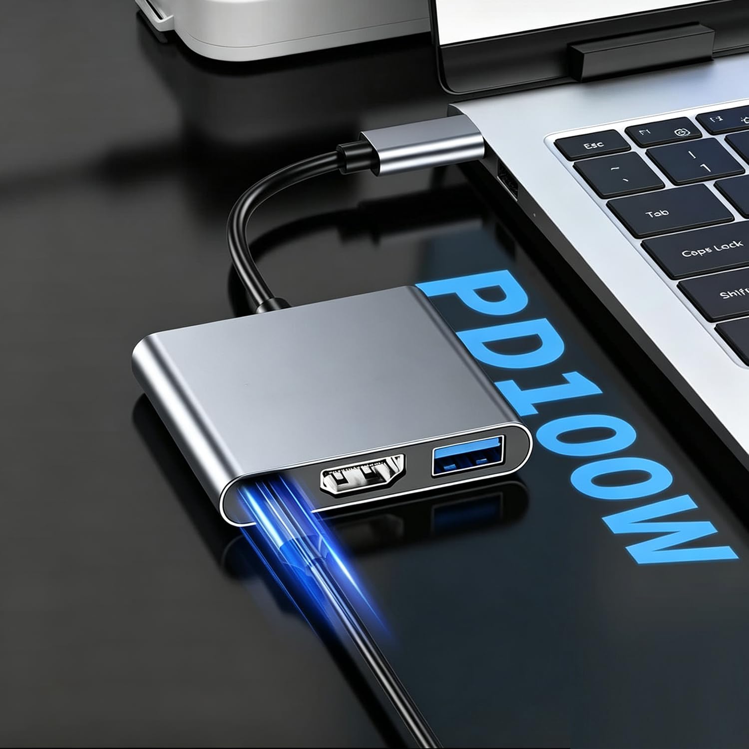 USB-C PD 100W HDMI adapter for compatible MacBook