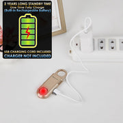 Personal alarm charging with USB-C for extended battery life
