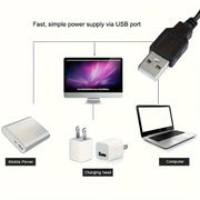 USB-powered LED strip setup options for various devices