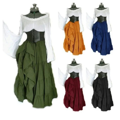 Renaissance Pirate Queen Dress – Masquerade Medieval Costume for Women